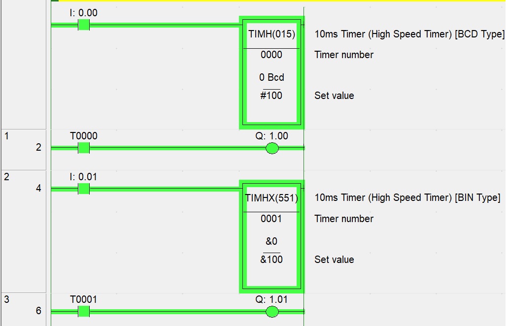 what is omron TIMH and TIMHX Instructions?